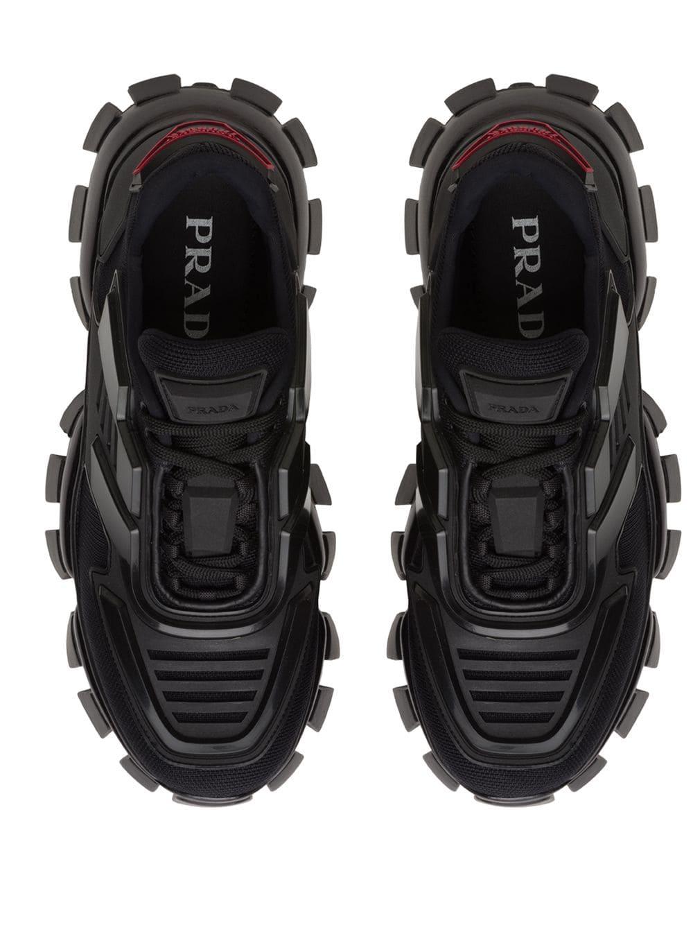 Prada Rubber Cloudbust Thunder Sneakers in Black - Lyst