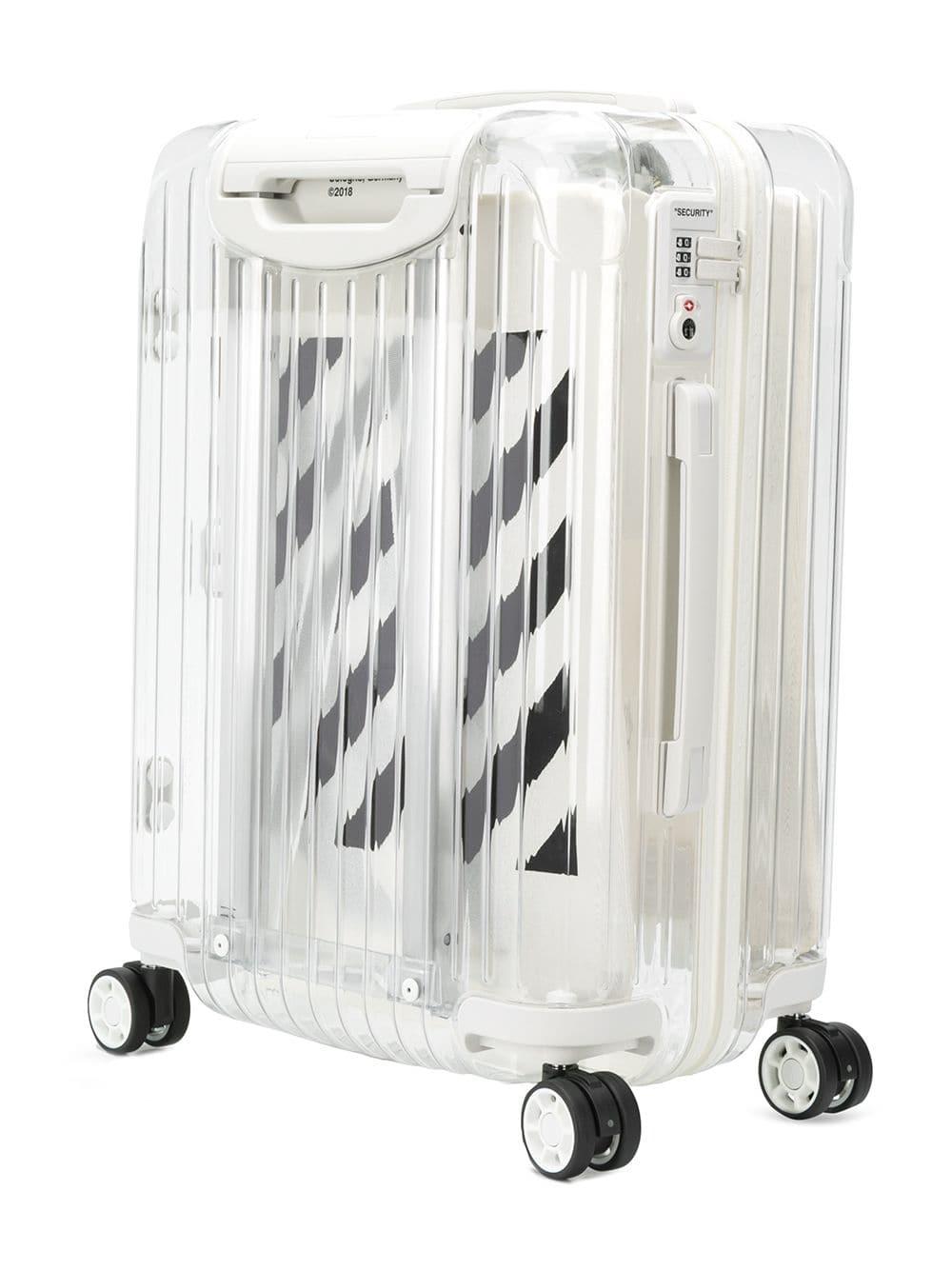 Valise de cabine blanche See-Through 