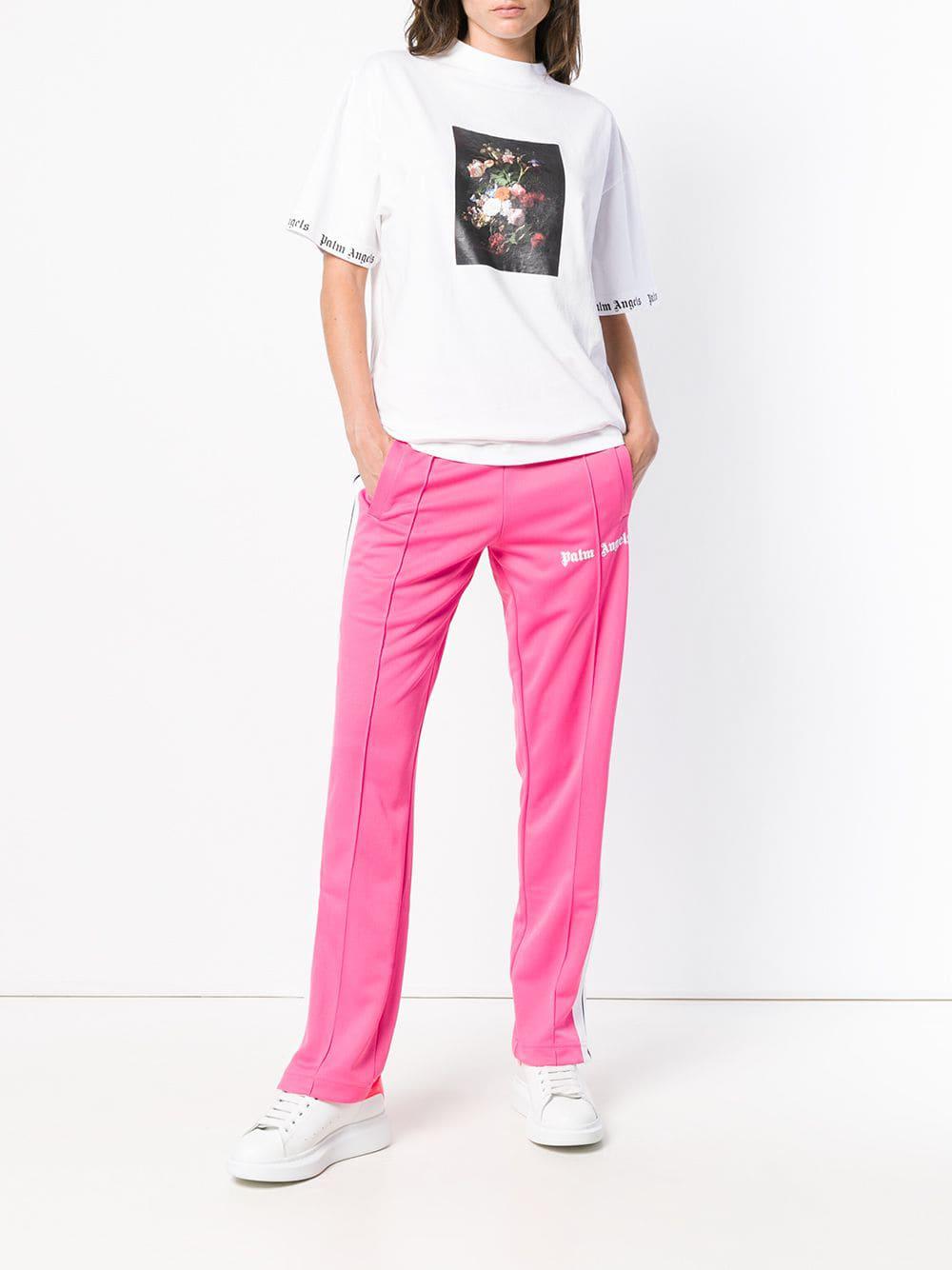 Palm Angels Logo Track Pants in Pink Lyst