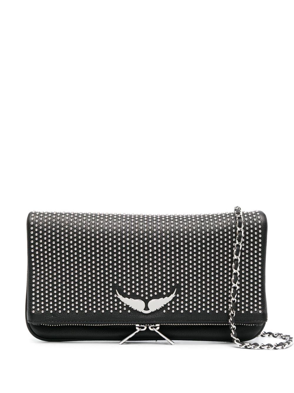 Zadig & Voltaire Rock Studembellished Crossbody Bag in Gray Lyst