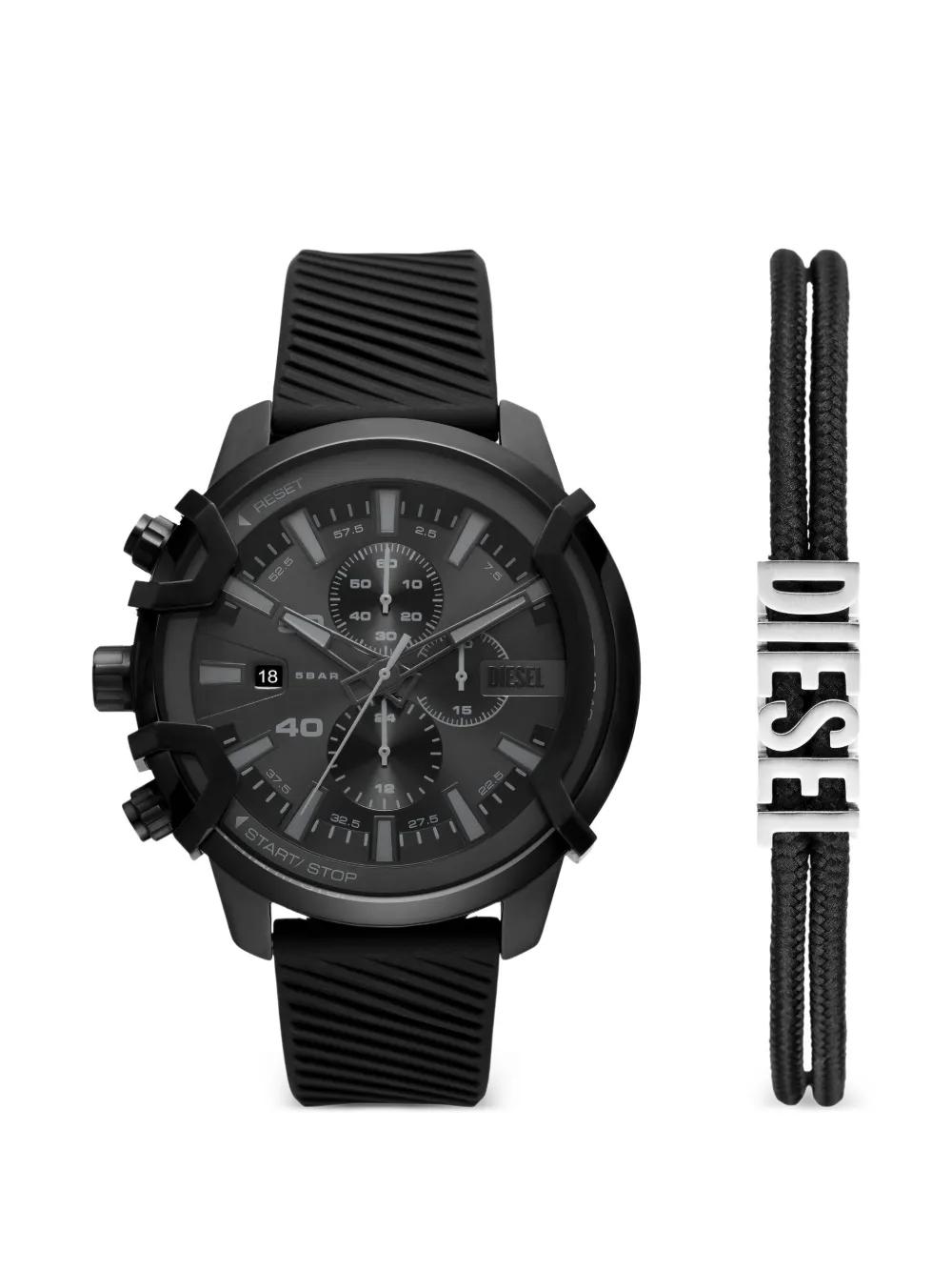 Diesel Dz451 Mega Chief Chronograph 51mm Silver IN