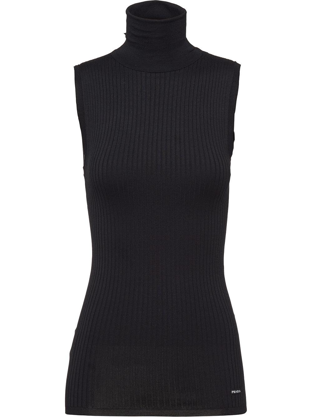 Prada Sleeveless Turtleneck Top in 
