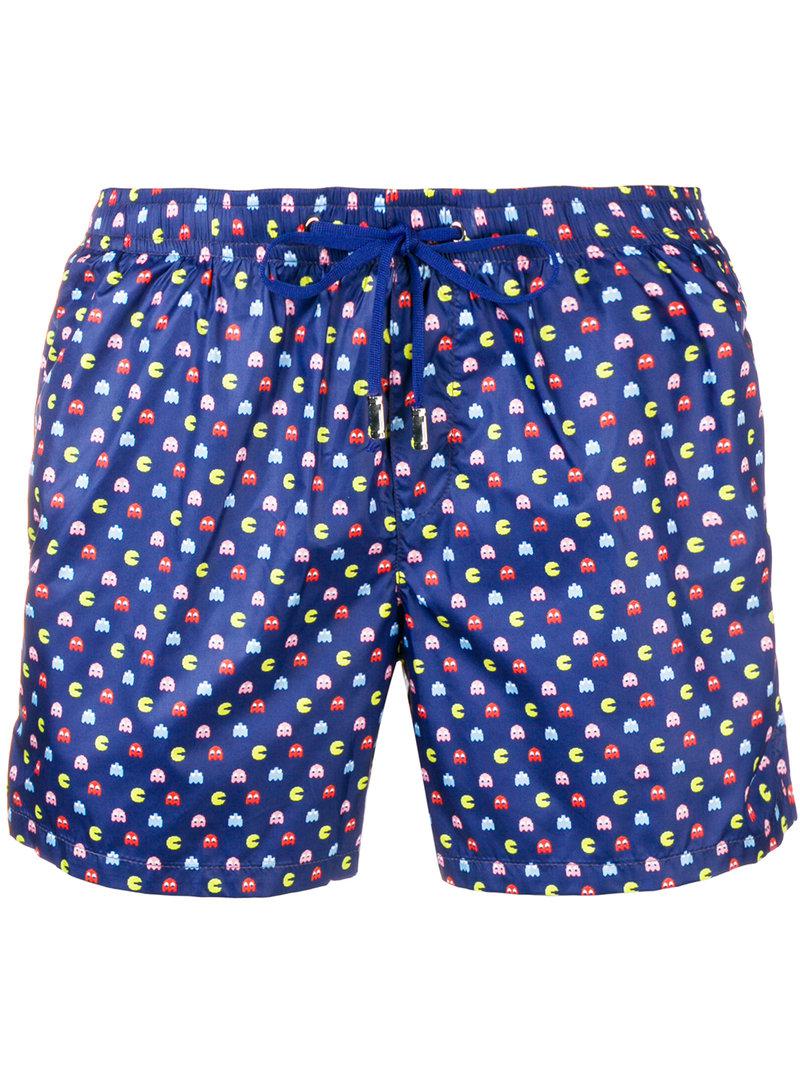 Fefe Pacman Swim Shorts in Blue for Men 