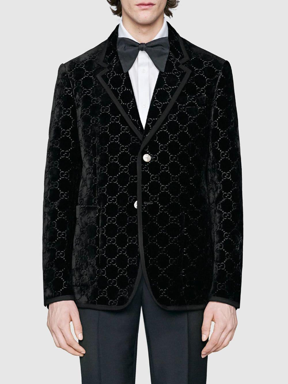 gucci velvet coat
