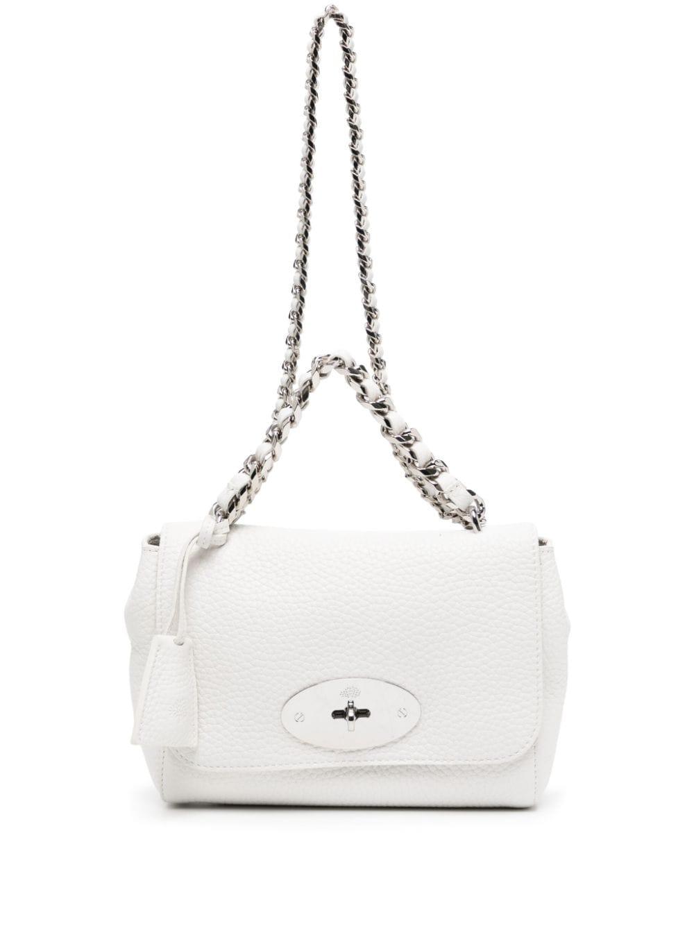 Mulberry White 'lily' Crossbody Bag With Twist-lock Detail And
