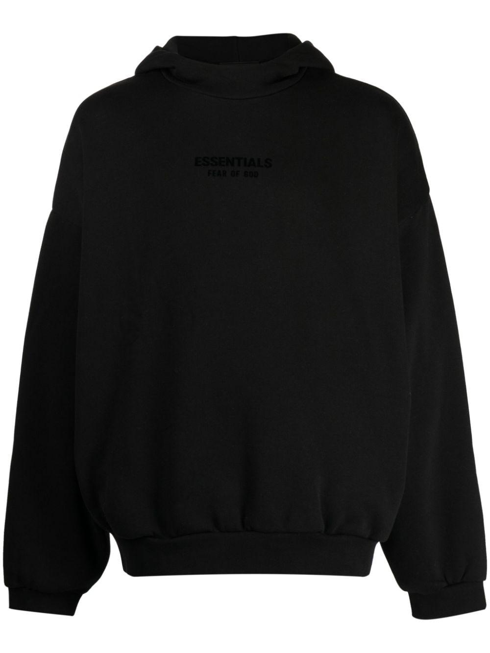 Fear Of God Logo print Cotton blend Hoodie in Black for Men Lyst UK