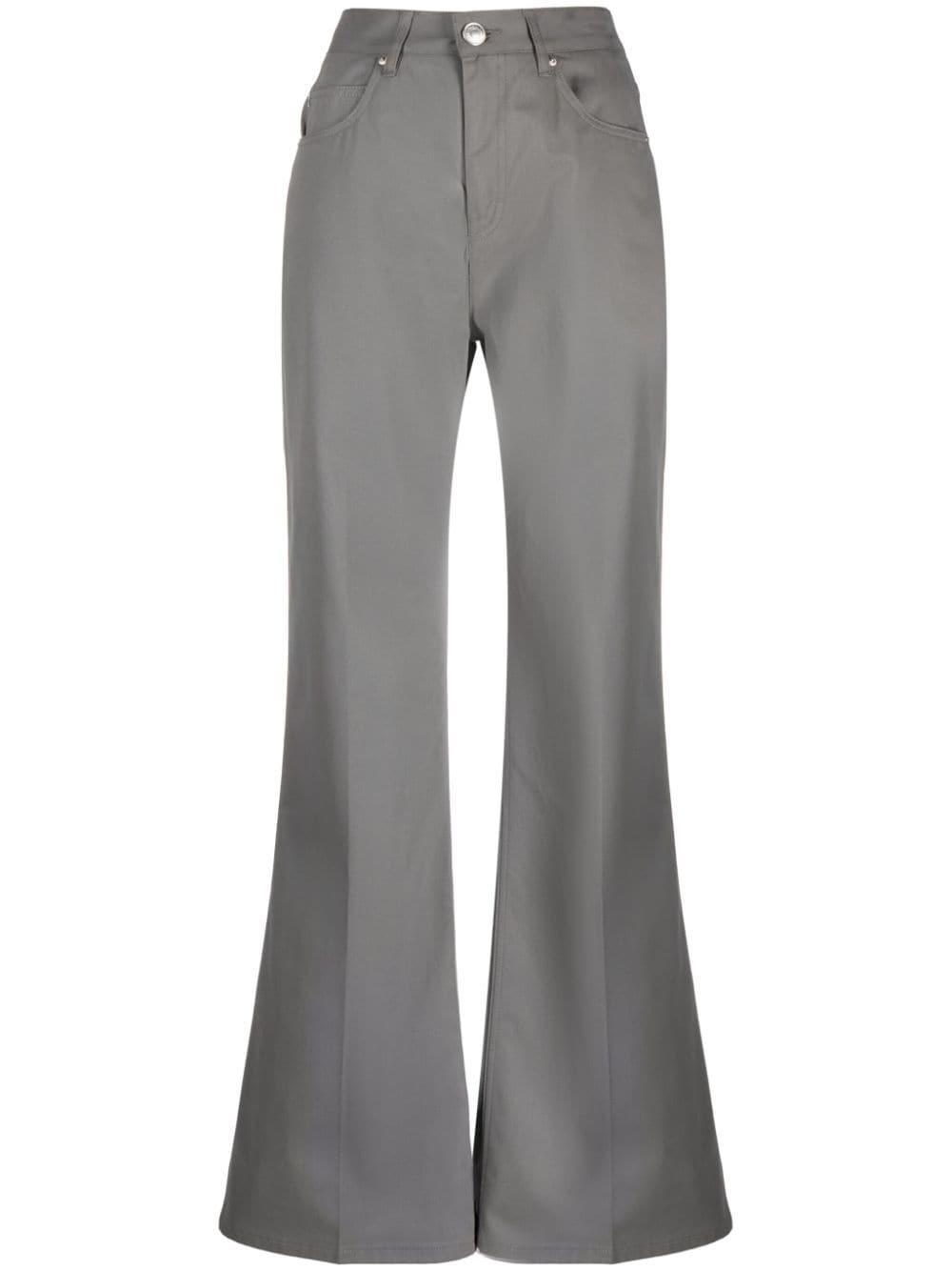 AMI Paris high-waisted Satin Trousers - Farfetch