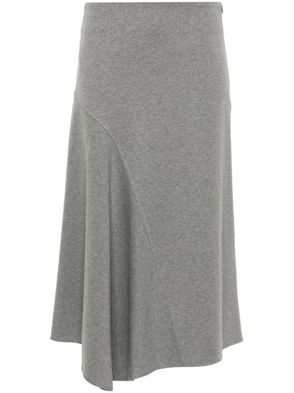 Brunello Cucinelli A Line Midi Skirt in Grey Lyst UK