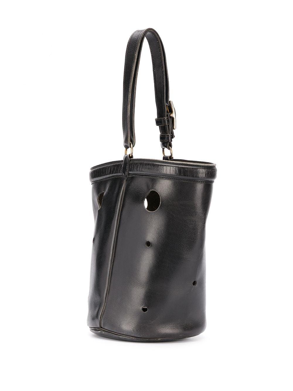 Hermès 1960s Mangeoire Bucket Bag in Black