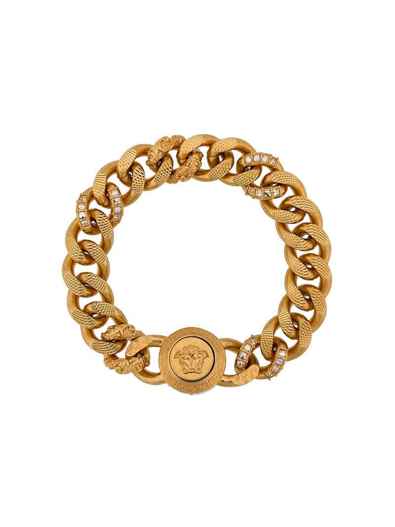Versace Medusa Chain Bracelet in Gold (Metallic) for Men | Lyst