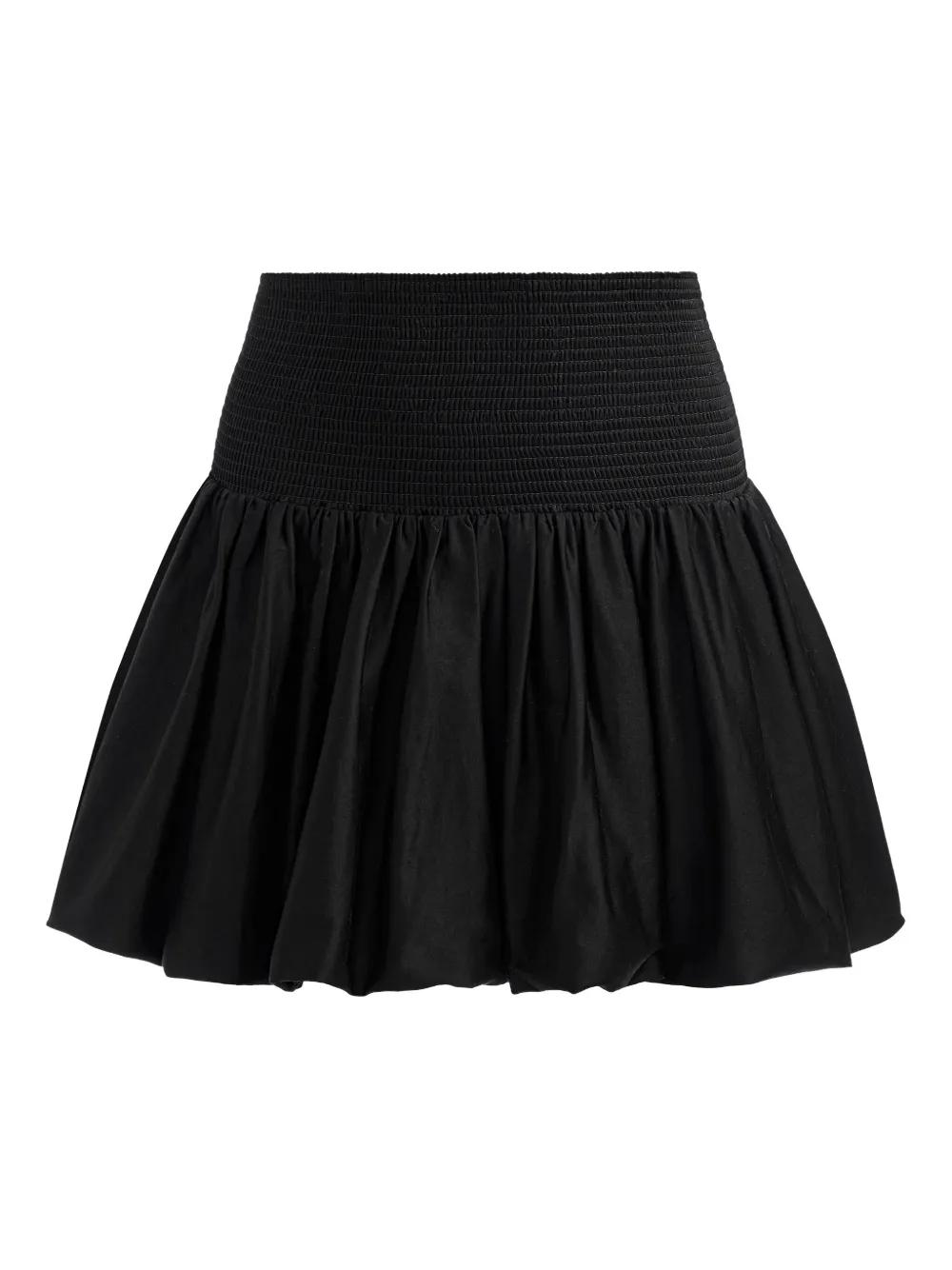 【Alice+Olivia】エミリーリネンミニスカート ブラック Emilie Linen Mini Skort In Black | Alice + Olivia