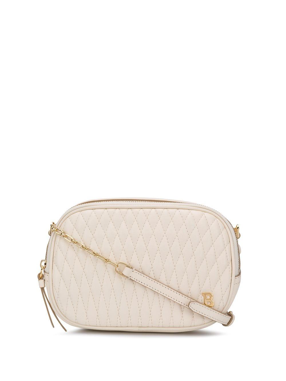 Bally Quilted Shoulder Bag in White - Lyst