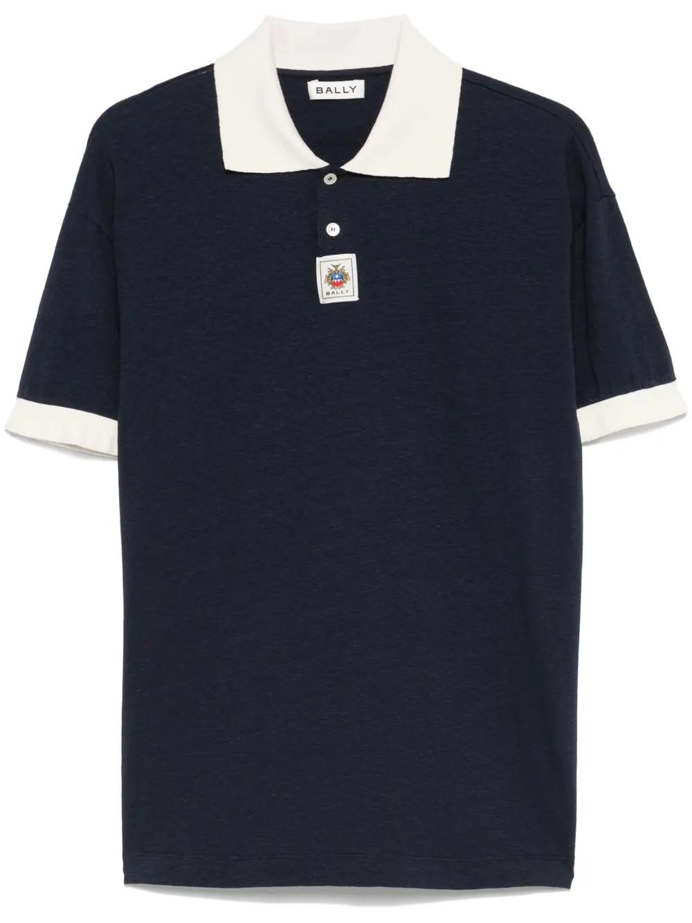 ★BALLY★ロゴ 刺繍 ポロ 半袖 Tシャツ ☆BALLY☆ロゴ 刺繍 ポロ 半袖 Tシャツ