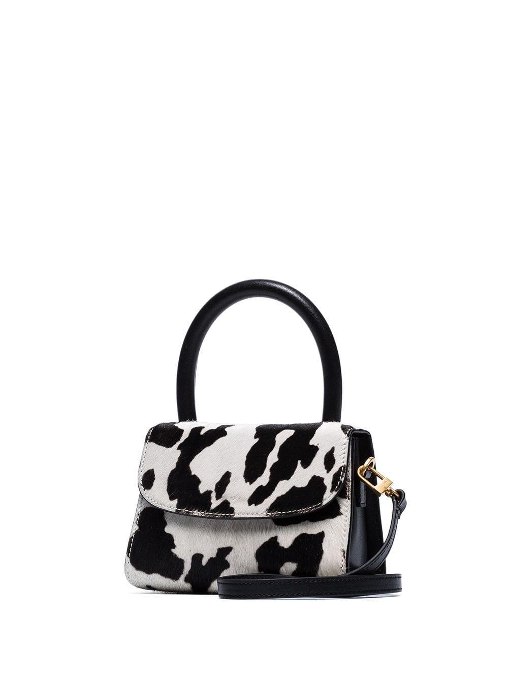 By Far + Mini Pink Cow-Print Pony Hair Leather
