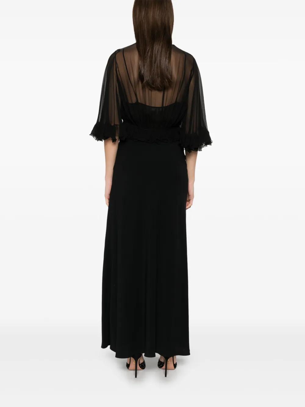 クロエ クレープVネックワンピース ブラック ブラック Chloé ワンピース レディース | Lyst
