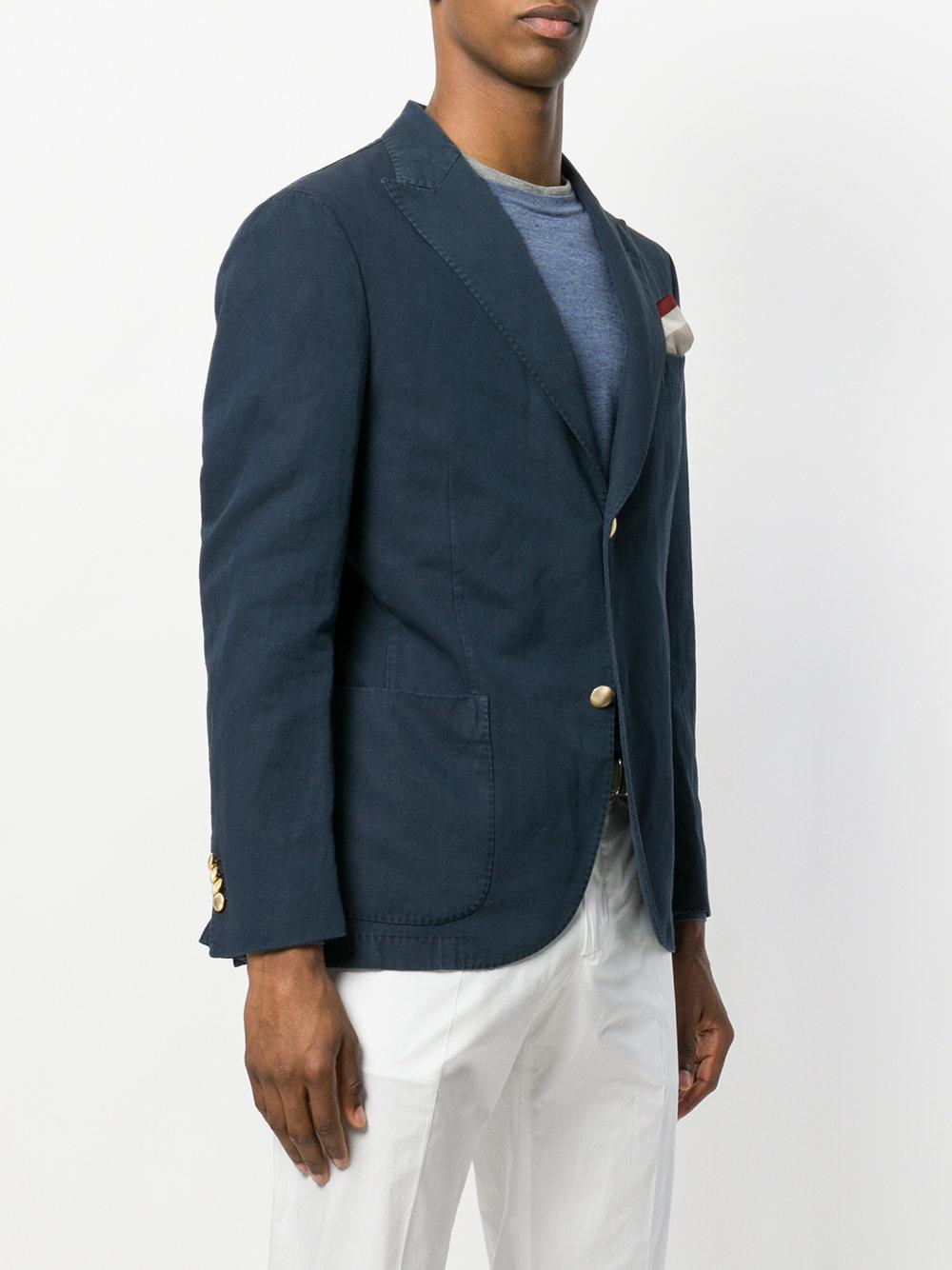 Boglioli Cotton Special Occasion Jacket in Blue for Men - Lyst