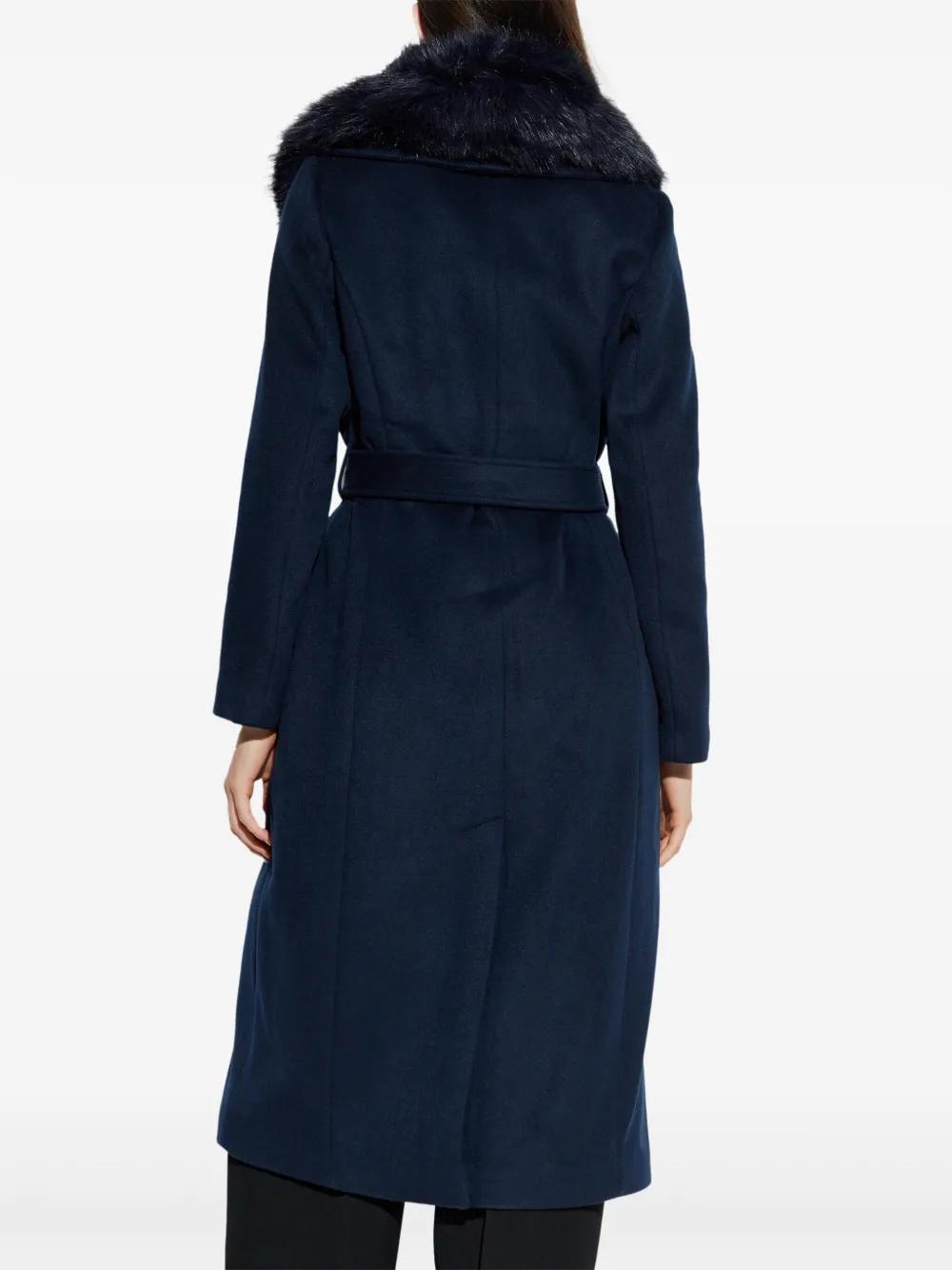 MICHAEL Michael Kors Mantel mit Gürtel in Blau Lyst DE