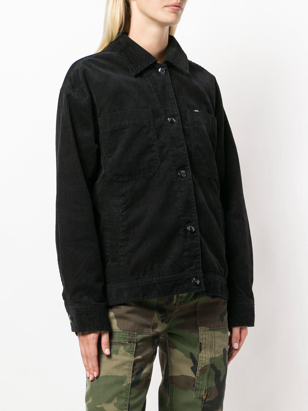 Vans Corduroy Jacket in Black | Lyst
