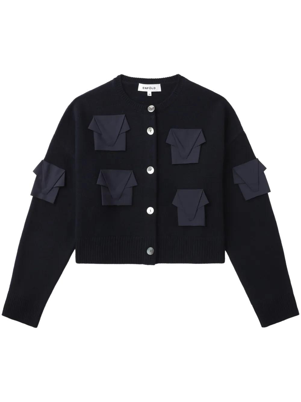 Enföld Striped Cardigan | Grey | FARFETCH