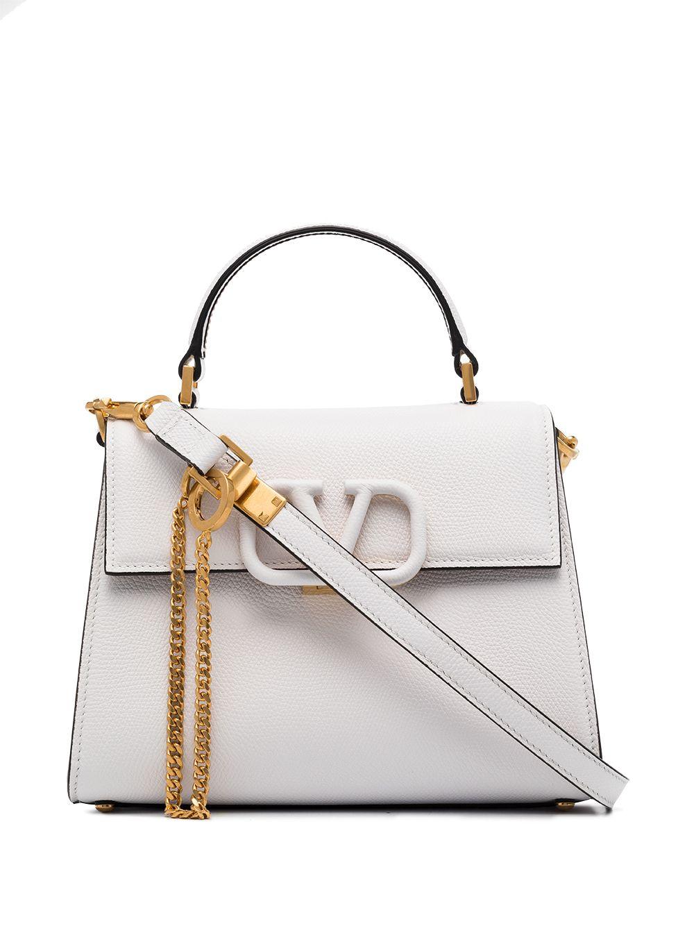 Valentino Garavani Small Vsling Top-handle Bag in White - Lyst