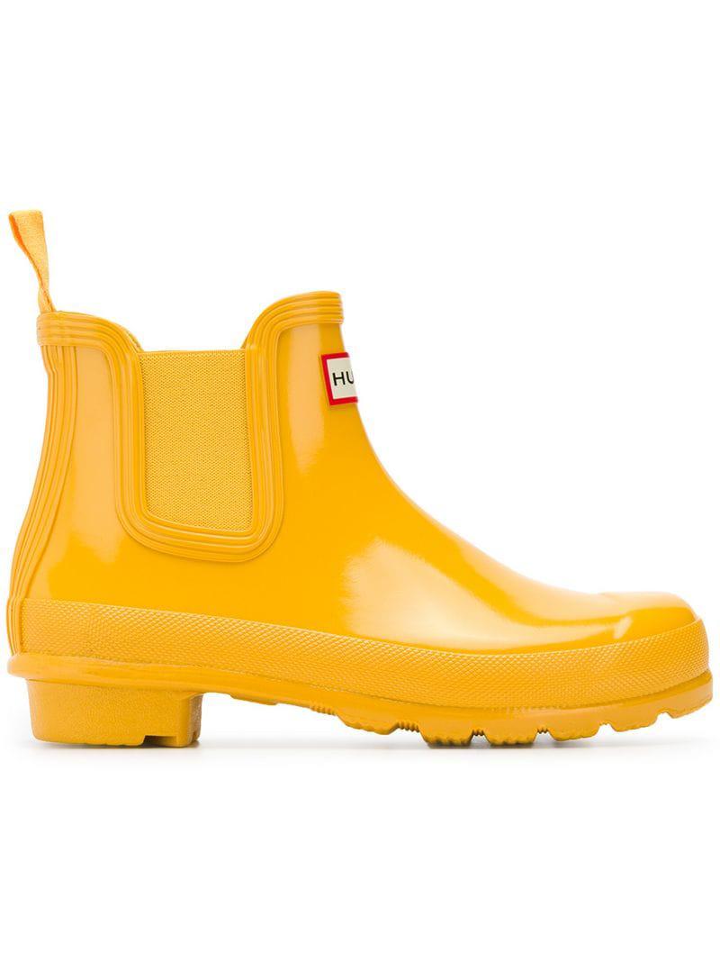 yellow chelsea boots