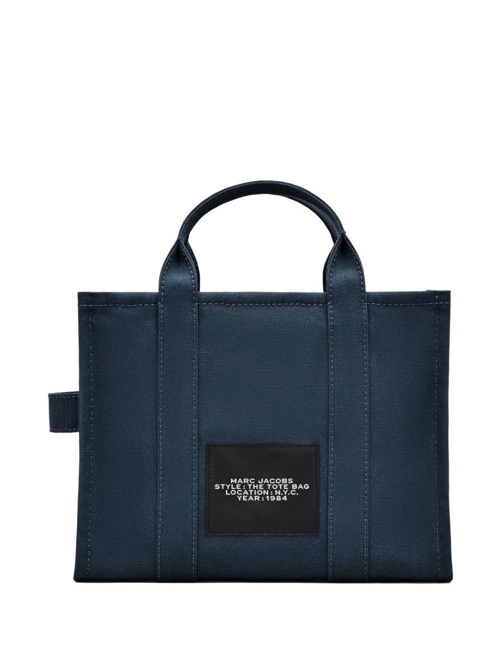 トートバッグ Marc Jacobs The Medium Tote - Cotton - Blue The medium tote bag blue in cotton – Lord & Taylor