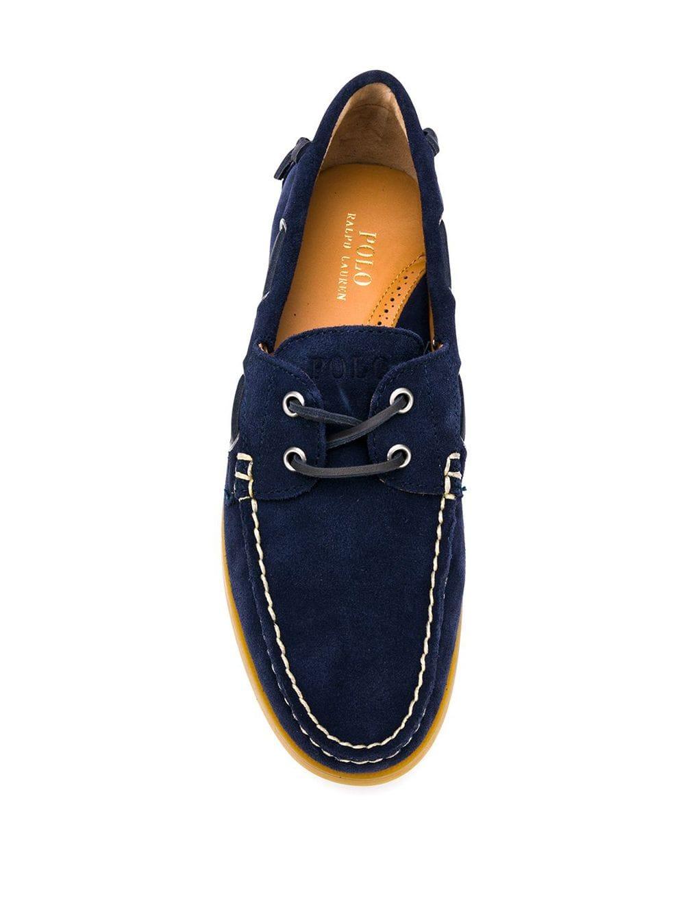 Polo Ralph Lauren Leather Merton Loafers in Blue for Men - Lyst