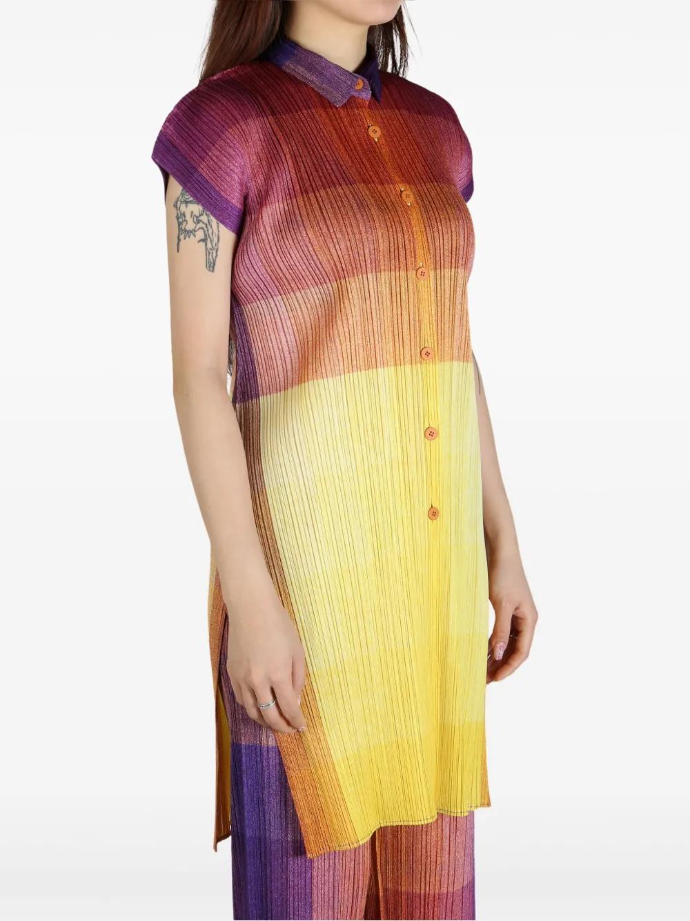 Pleats Please Issey Miyake Photon Shirt in Yellow | Lyst