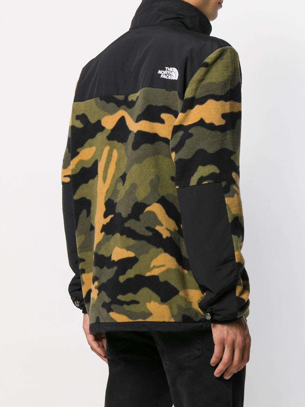 The North Face Camouflage Zipped Jacket in Green for Men | Lyst