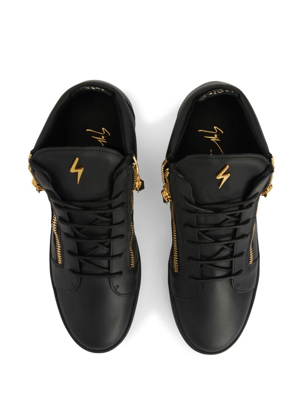 Giuseppe Zanotti Kriss Panelled Hi Top Sneakers in Black for Men Lyst UK