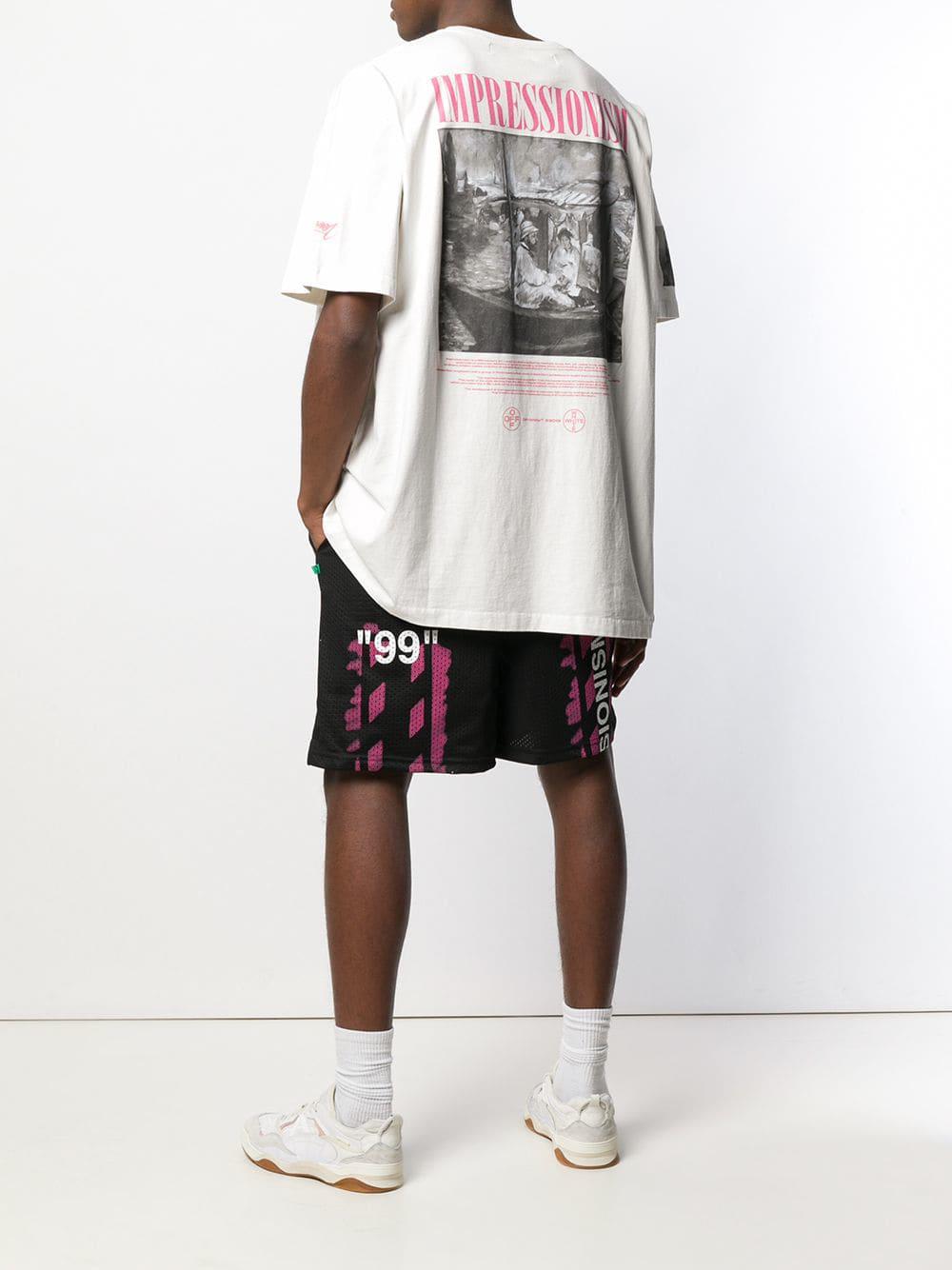 off white impressionism pants