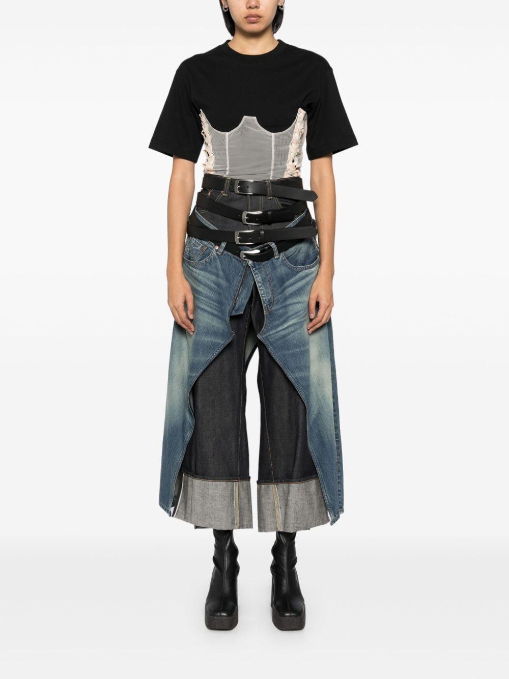 Junya Watanabe X Levi'S Multi-Belt Panelled Jeans in Gray | Lyst