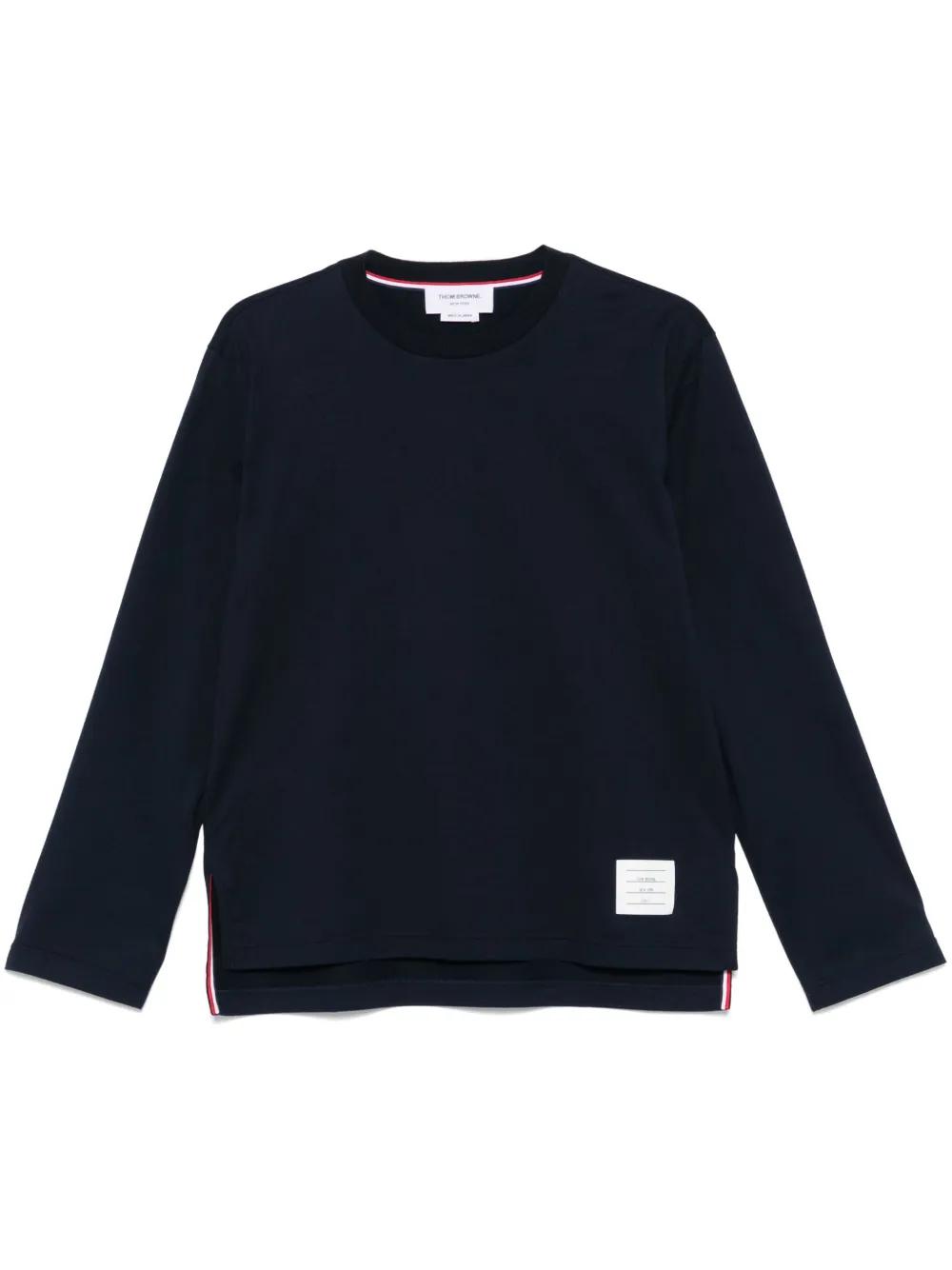 Thom Browne｜LONG-SLEEVED ROUND NECK T-SHIRTS (LONG SLEE Thom Browne Long-sleeve t-shirts for Men | Online Sale up to
