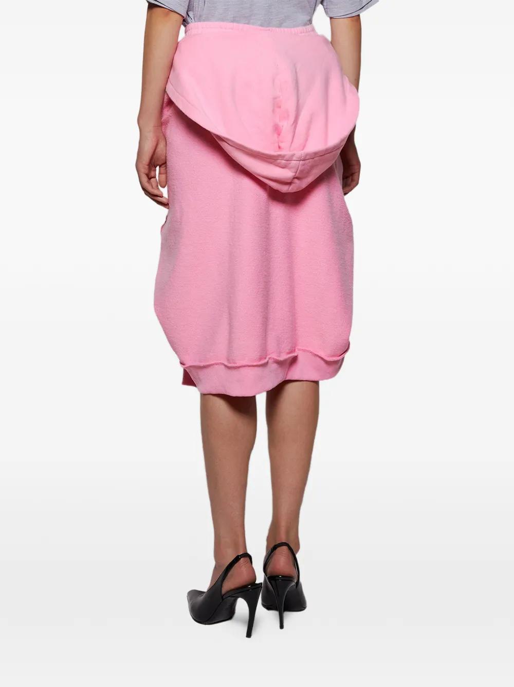 Natasha Zinko Hoodie Midi-Skirt in Pink | Lyst
