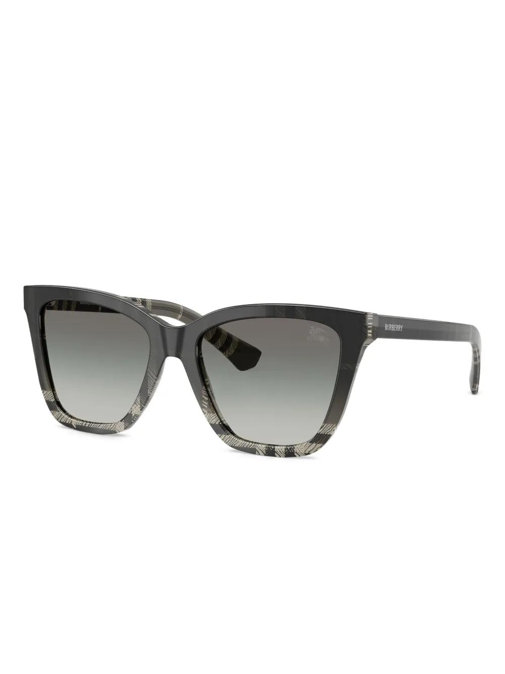 CLASSIC BURBERRY CAT-EYE SUNGLASSES IN CHECK PATTERN THEIR SIGNATURE STYLE Burberry | Accessories | Classic Burberry Cateye Sunglasses  main image 4