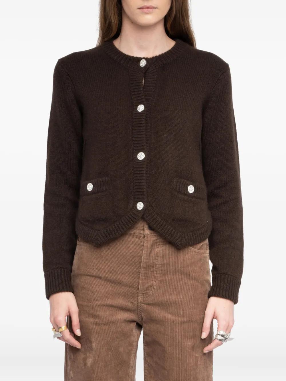 トップス cardoncello1piu1uguale3 CARDIGAN WH BASIC KNIT BUTTON CARDIGAN - Navy blue | ZARA United States