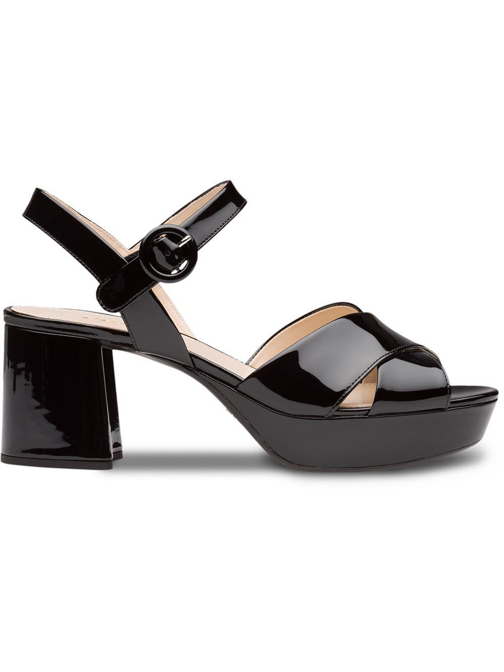 black crossover strap heels