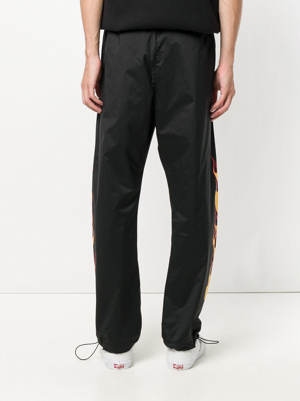palm angels flame track pants
