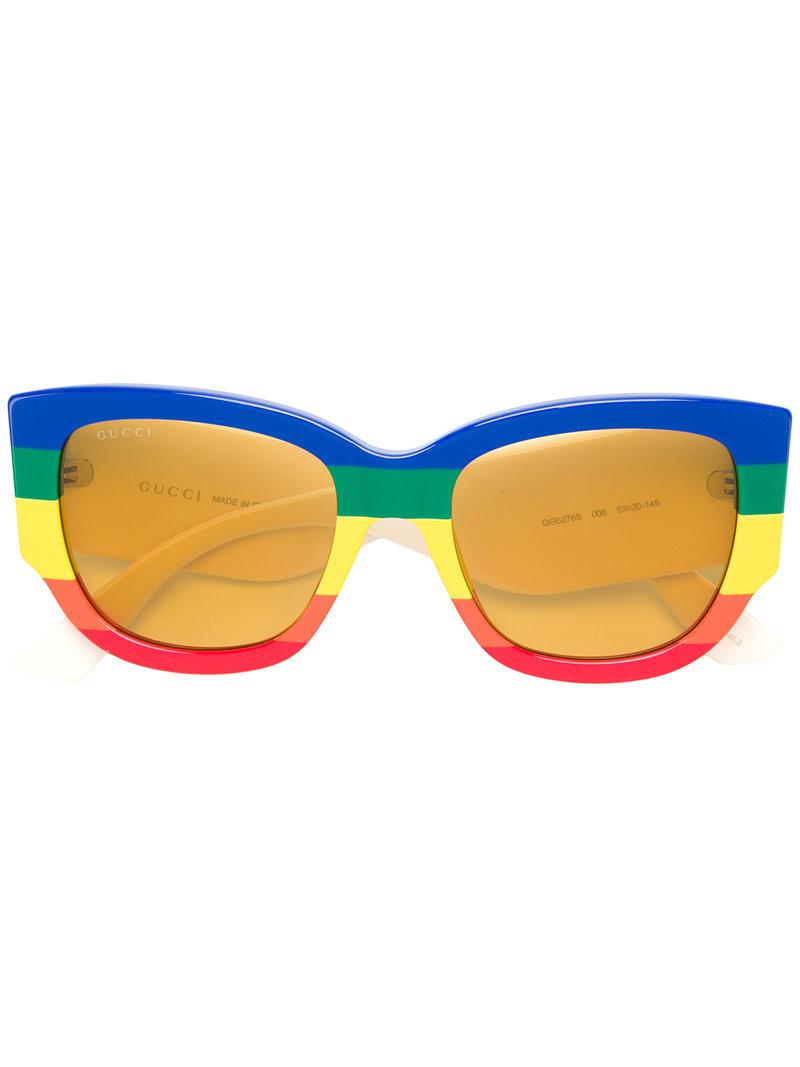announcer Interessant Legende Gucci Rainbow Sunglasses | Lyst