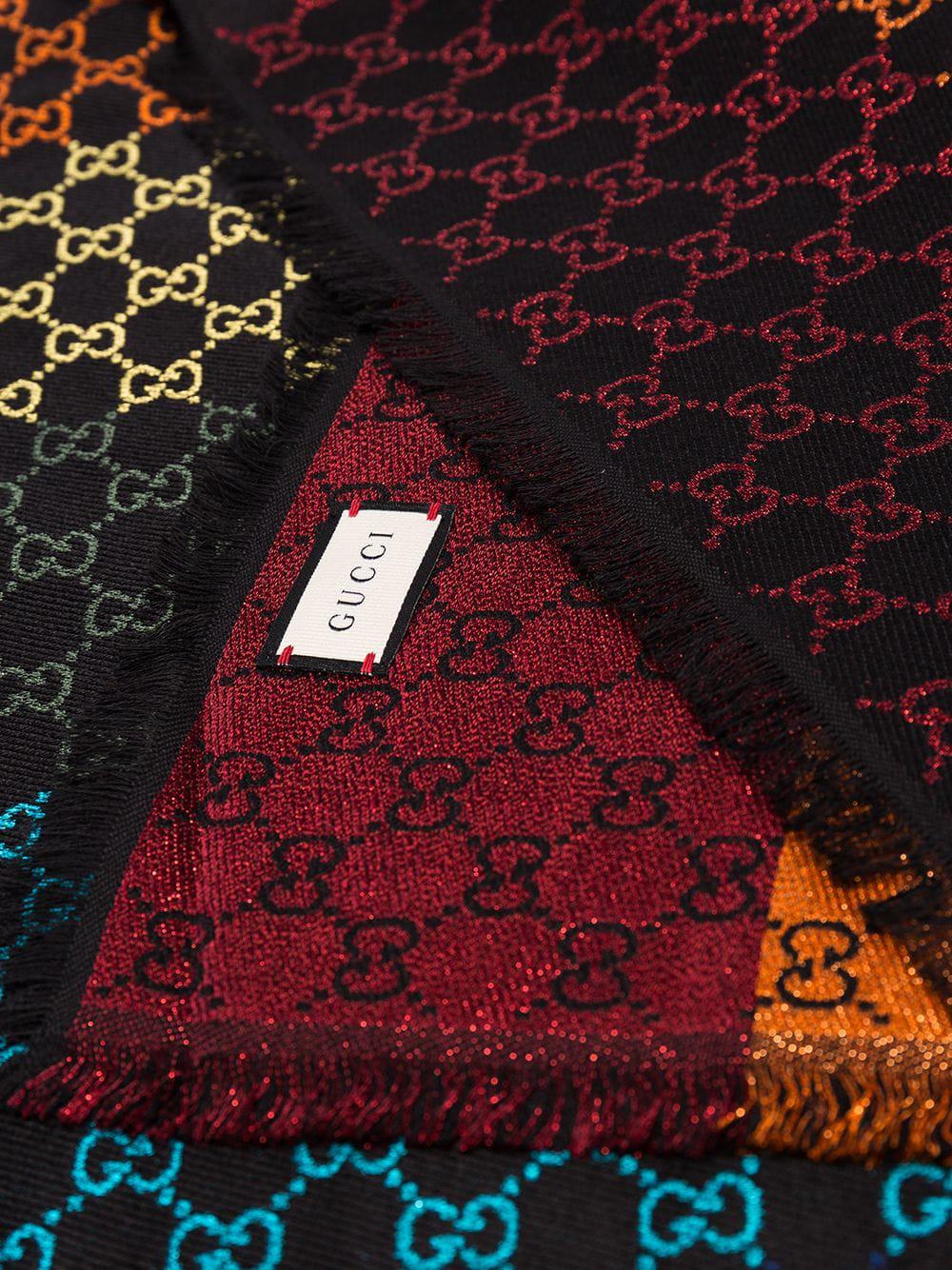 Gucci rainbow scarf deals
