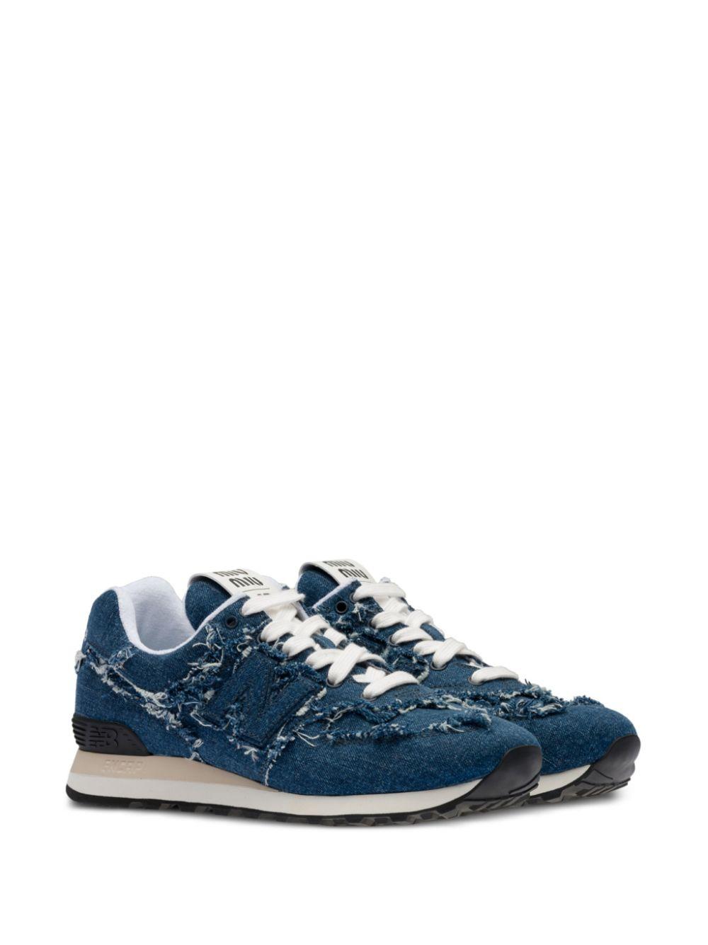 スニーカー MIU MIU Sneakers Blue Miu Miu Denim Sneakers | Blue | FARFETCH