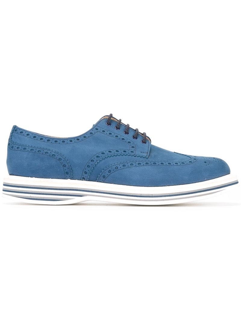 Church's Suede Naburn Derby Shoes in Blue for Men - Lyst