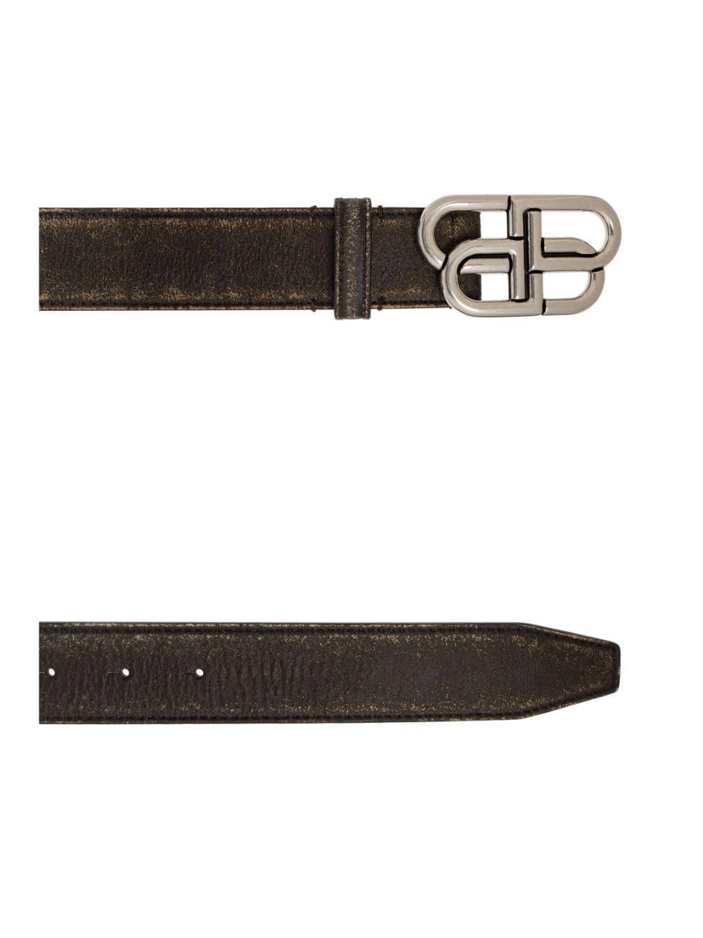 バレンシアガ ベルト Bb Large Belt in Black | Balenciaga US