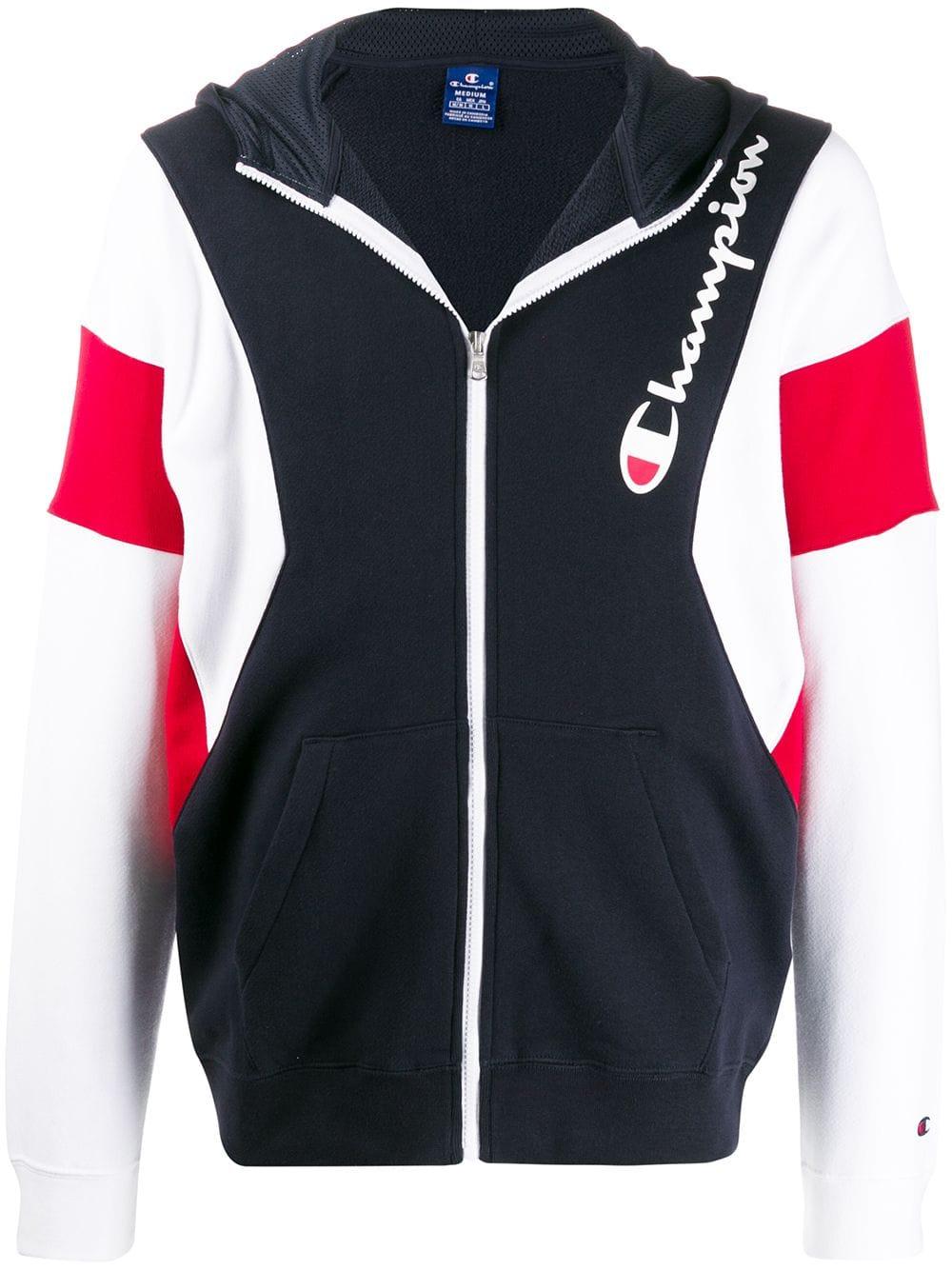 champion block hoodie
