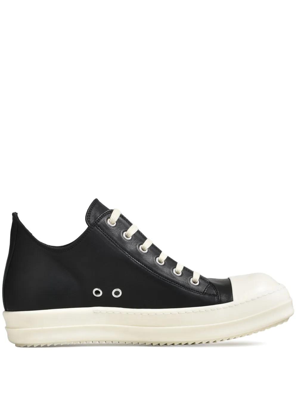 rick owens sneakers sneaks ラモーンズ　43 Rick Owens Men's 43 Waxed Canvas Low Ramones Sneakers DRKSHDW