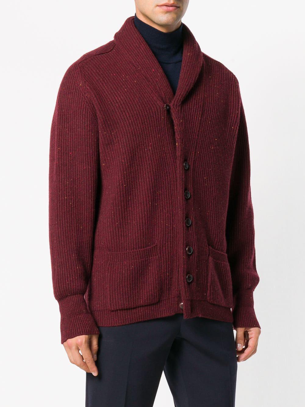N Peal Cashmere Cashmere Cardigan  in Red  for Men  Lyst
