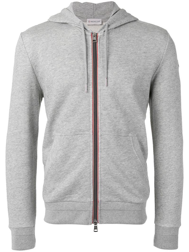 moncler trim zip hoodie moncler trim zip hoodie