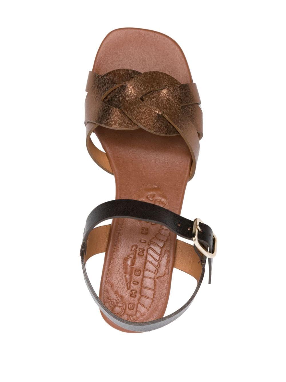 Chie Mihara Quaura 35mm Leather Sandals in Brown Lyst