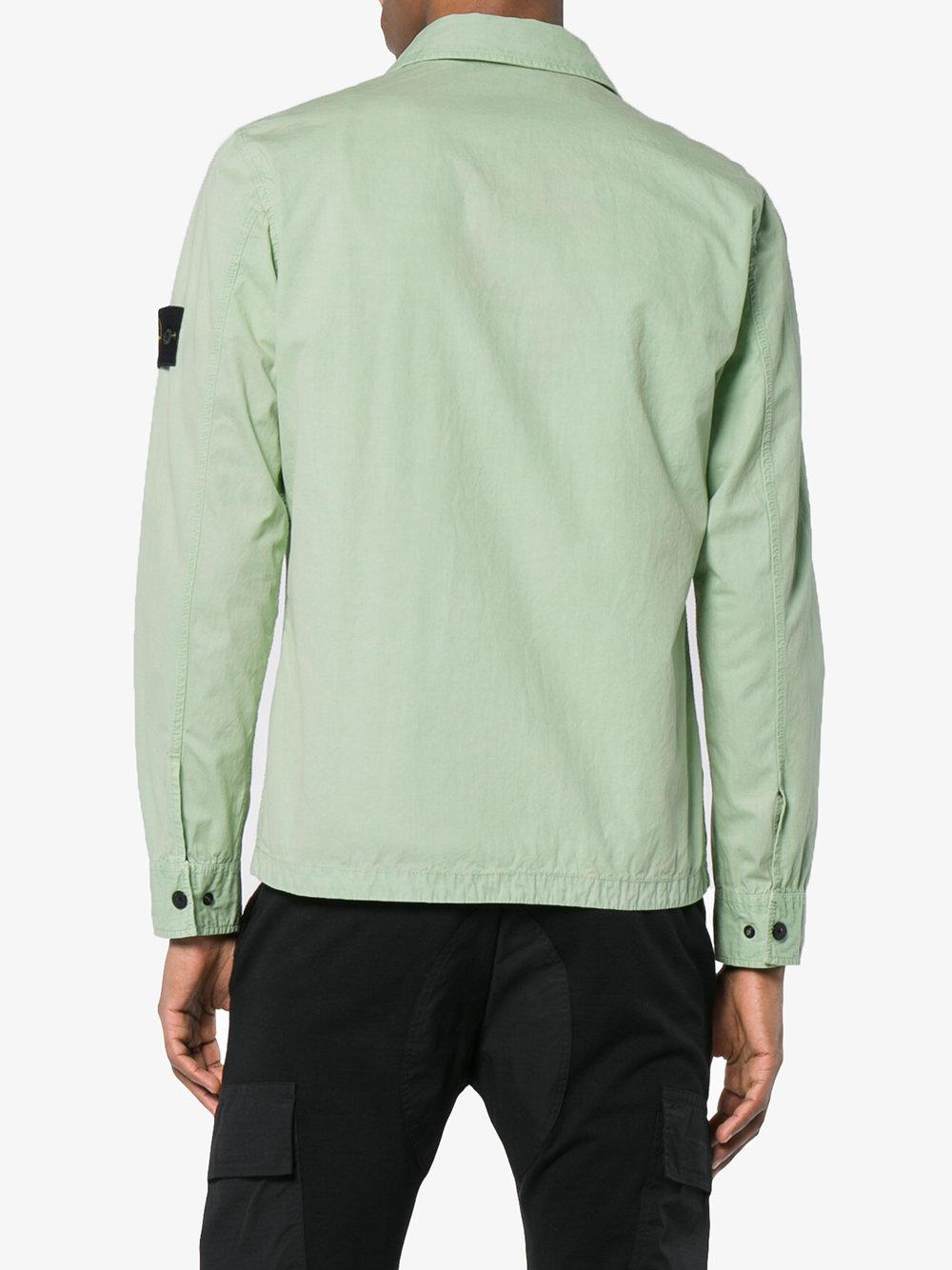 Stone Island Cotton 111wn T.co + Old Overshirt in Green for Men | Lyst