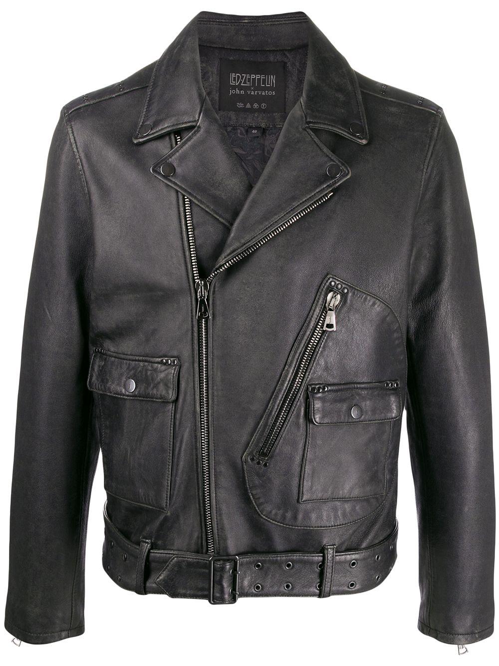 John Varvatos X Led Zeppelin Biker Jacket in Black for Men | Lyst